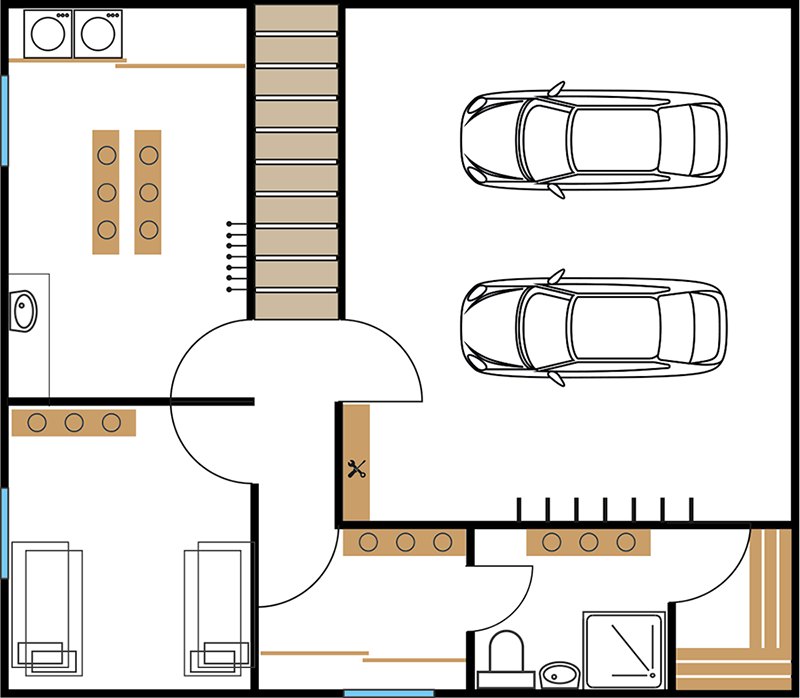 Lower ground floor plan 